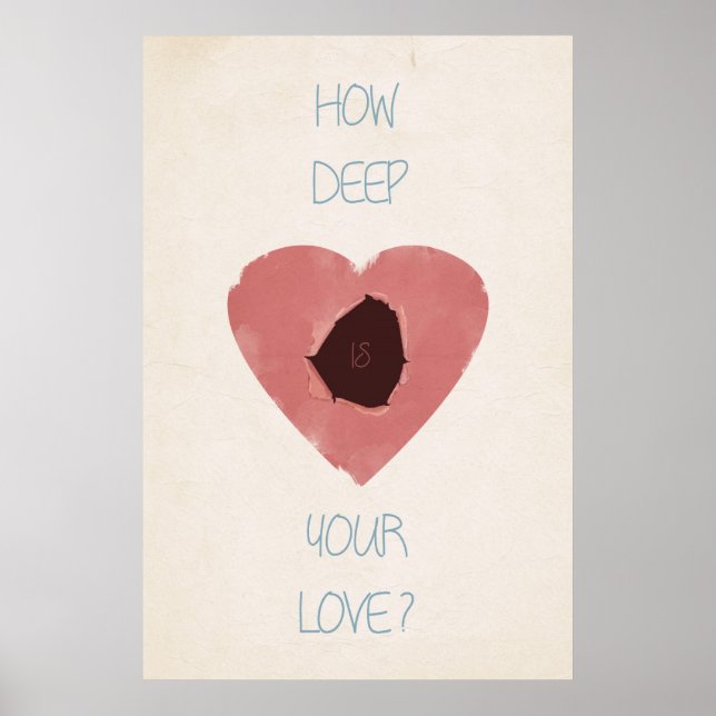 how deep is your love poster (Front)