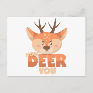 How Deer You Holiday Postcard