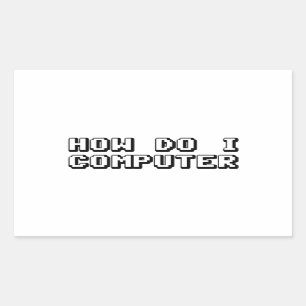 How Do I Computer Rectangular Sticker