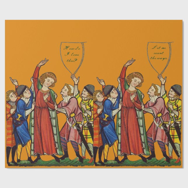 How do I love thee? Wrapping Paper (Flat)