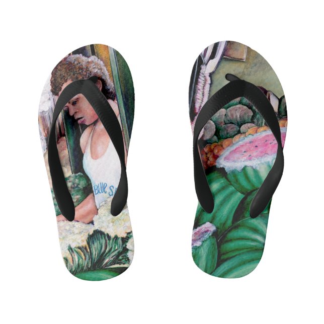 How Do You Like those Melons? Kid's Thongs (Footbed)