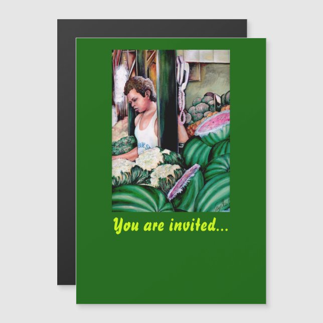 How Do You Like those Melons? Magnetic Invitation (Front/Back)