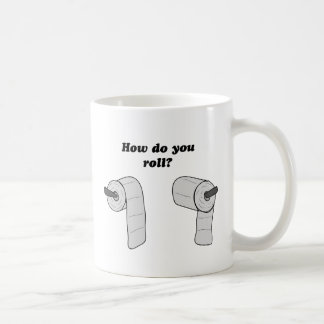 How do you roll toilet paper coffee mug