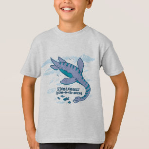 How do you say Plesiosaur kids dinosaur t-shirt