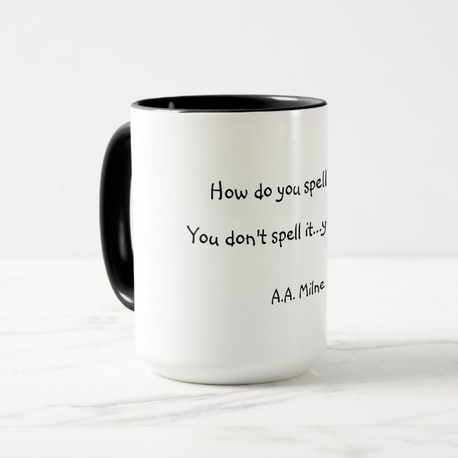 How do you spell love mug (Front Left)