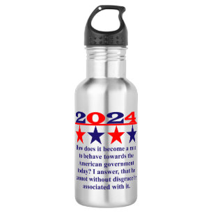 How Does It Become A Man - Political Quote  532 Ml Water Bottle