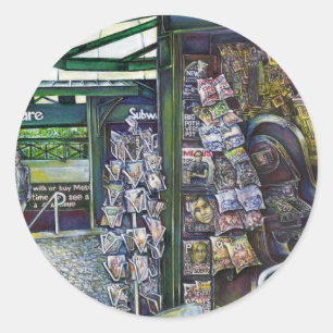 How Does One Image, Unimaginative? Classic Round Sticker