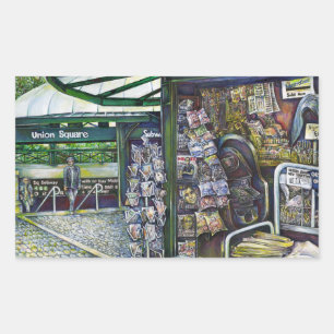 How Does One Image, Unimaginative? Rectangular Sticker