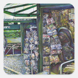 How Does One Image, Unimaginative? Square Sticker