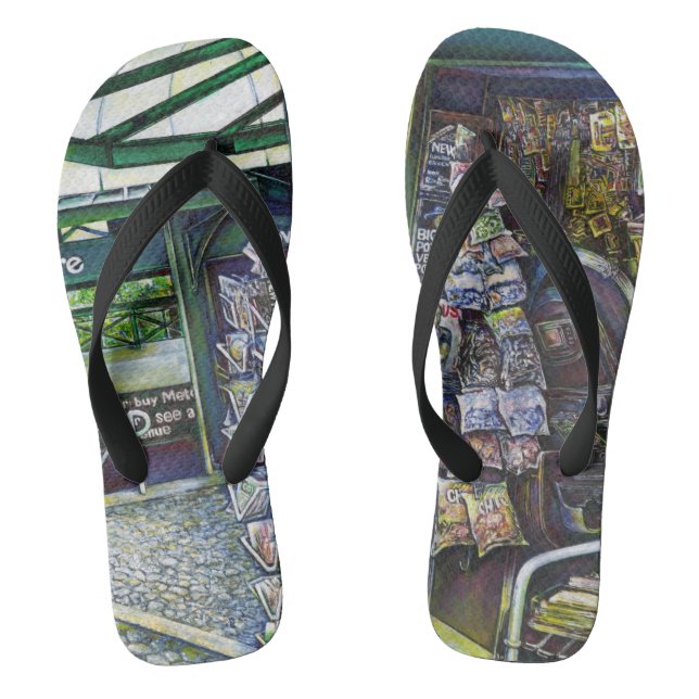 How Does One Image, Unimaginative? Thongs (Footbed)