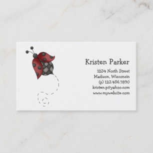 How Does Your Garden Grow · Ladybug Business Card