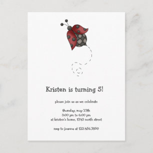 How Does Your Garden Grow · Ladybug Postcard