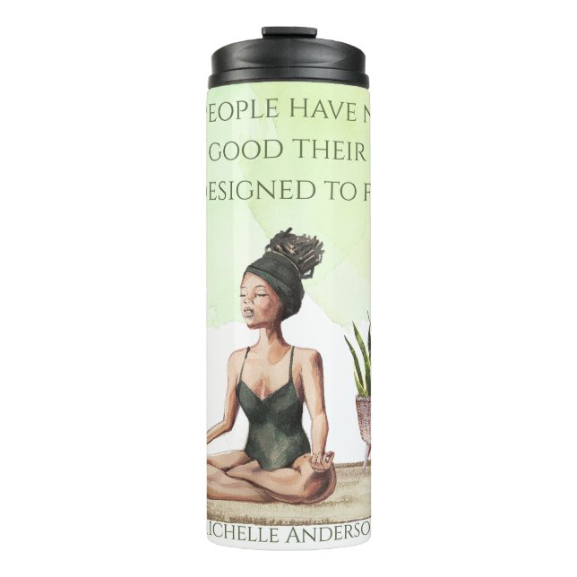 How Good Watercolor Yoga Travel Mug (Front)