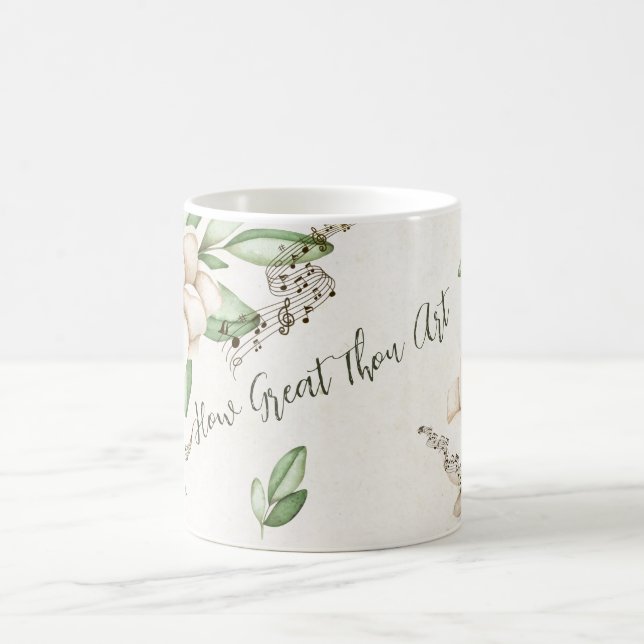 How Great Thou Art Elegant Magnolia Coffee Mug (Center)
