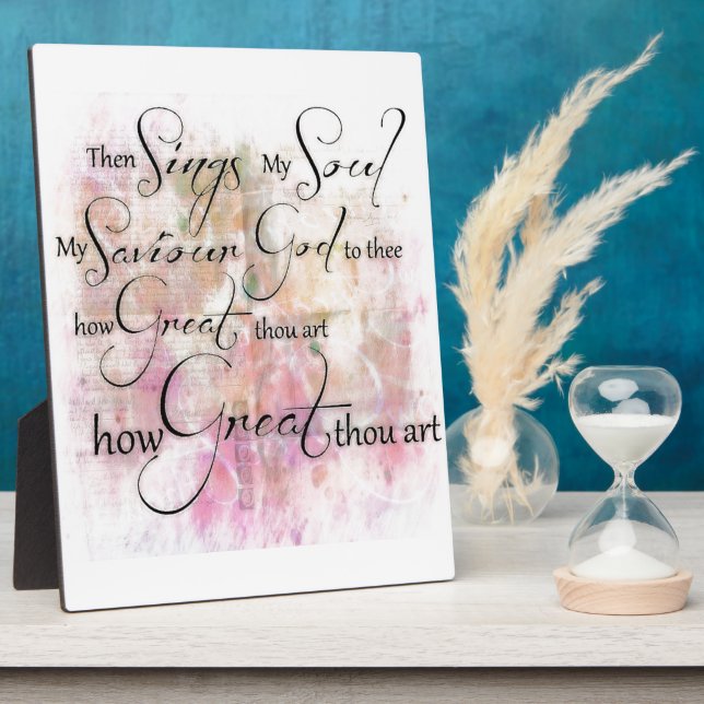 How great thou art plaque (Side)