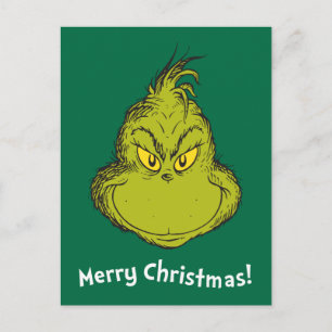 How Grinch Stole Christmas Classic Grinch Holiday Postcard