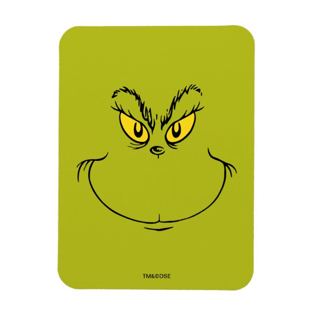 How Grinch Stole Christmas Face Magnet (Vertical)