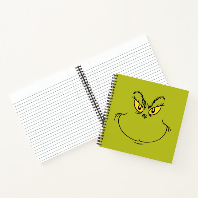 How Grinch Stole Christmas Face Notebook (Inside)