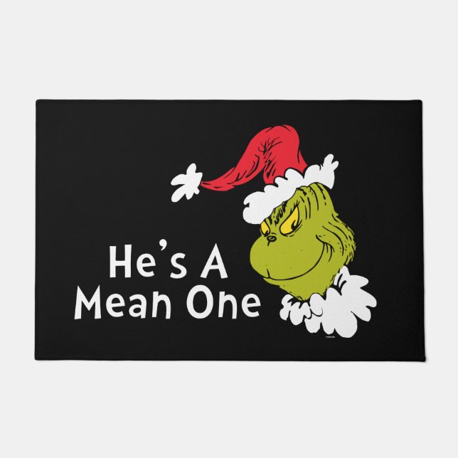 How Grinch Stole Christmas | He's A Mean One Doormat (Front)