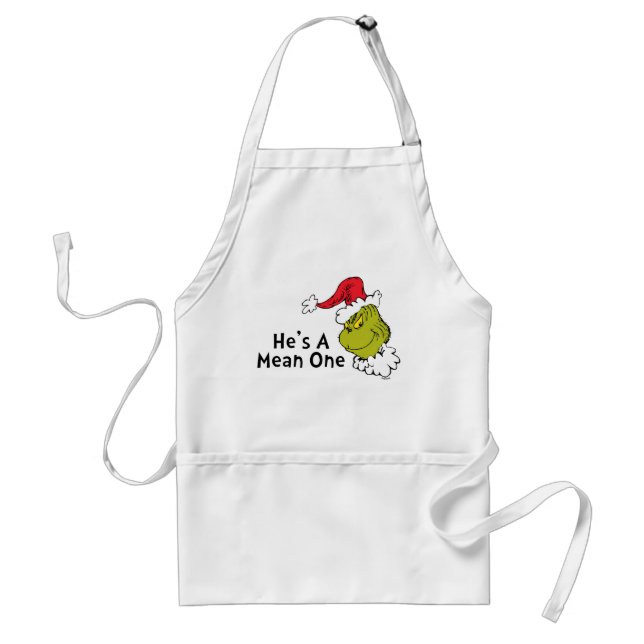 How Grinch Stole Christmas | He's A Mean One Standard Apron (Front)