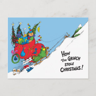 How Grinch Stole Christmas! Holiday Postcard
