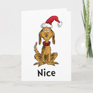 How Grinch Stole Christmas   Max is Nice Card