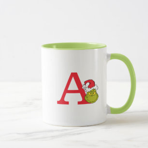 How Grinch Stole Christmas   Monogram A Mug