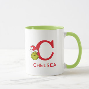 How Grinch Stole Christmas   Name & Monogram C Mug