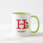 How Grinch Stole Christmas | Name & Monogram H Mug<br><div class="desc">The holidays will not be complete without Grinch!  HOW Grinch STOLE CHRISTMAS is a classic story of a town called Who-ville and how the Christmas spirit can melt even the coldest of hearts.</div>