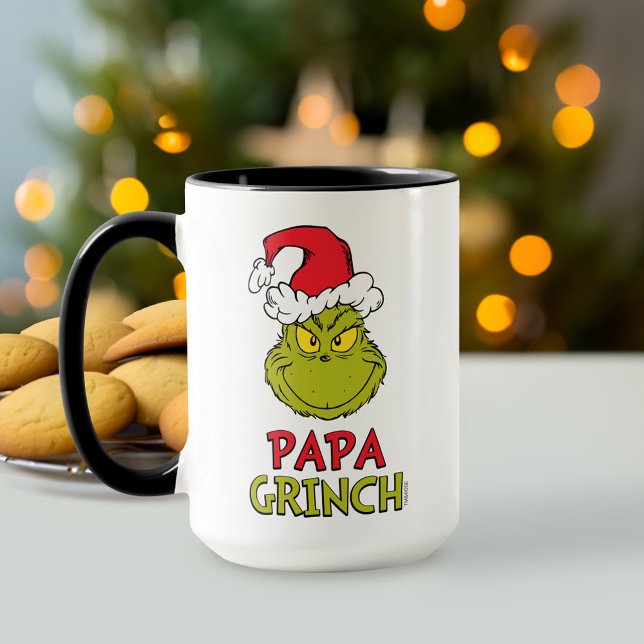 How Grinch Stole Christmas | Papa Grinch  Mug (Mug on table)