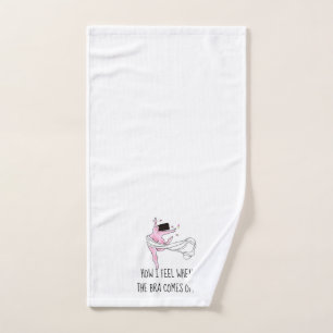 "How I Feel When The Bra Comes Off!” DIVA Bath Tow Bath Towel Set