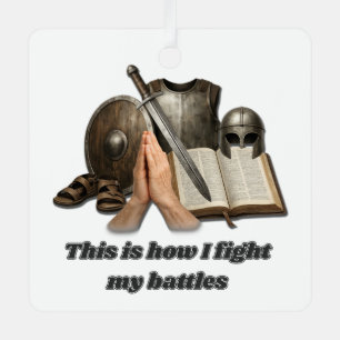 How I Fight My Battles Metal Tree Decoration