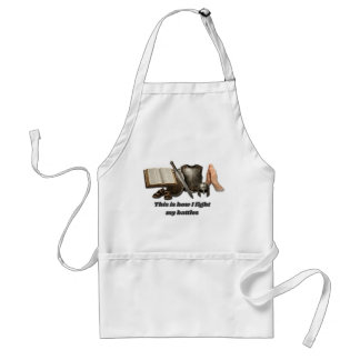 How I Fight My Battles Standard Apron