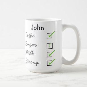 How I like my coffee personalised mug