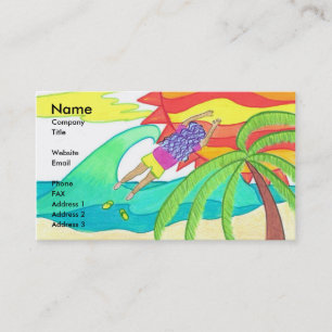 How I Lost My Flip Flops Business Card Template