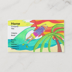 How I Lost My Flip Flops Business Card Template
