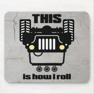 How I Roll 4x4 Off-Road Rock Crawler Truck Mouse Pad