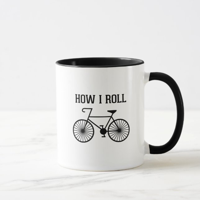 How I Roll Bicycle Mug (Right)