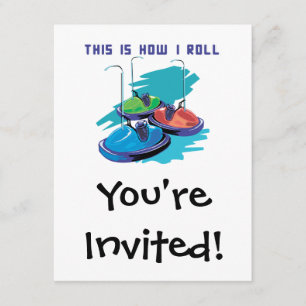 How I Roll (Bumper Cars) Invitation