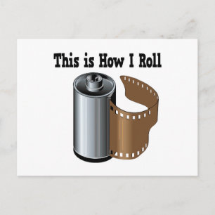 How I Roll Camera Film Postcard