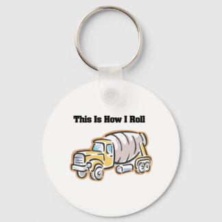 How I Roll (Cement Truck) Key Ring