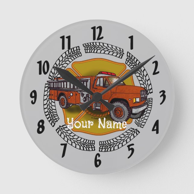 How I Roll firefighters clocks (Front)