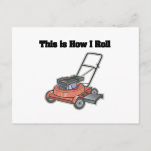 How I Roll (Lawn Mover) Postcard