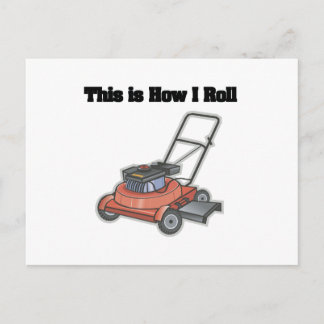 How I Roll (Lawn Mover) Postcard