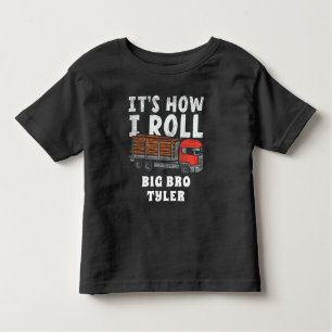 How I Roll Logger Lumberjack Trucker Custom Toddler T-Shirt