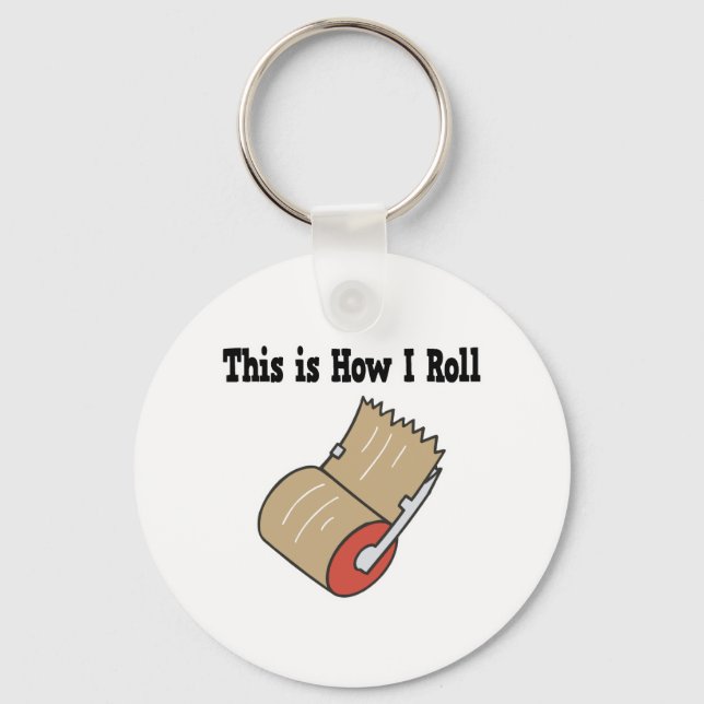 How I Roll Mail Packing Tape Key Ring (Front)