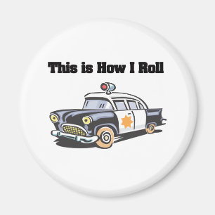 How I Roll (Police/Cop Car) Magnet