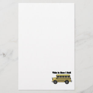 How I Roll (School Bus) Stationery