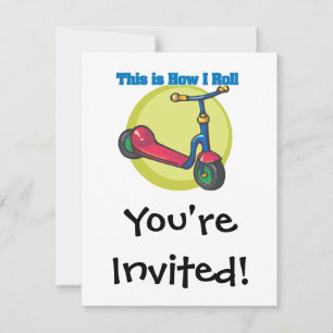 How I Roll (Scooter) Invitation