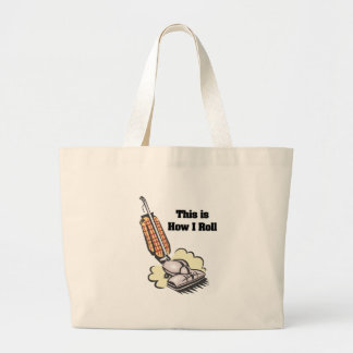 How I Roll (Vacuum Cleaner) Large Tote Bag